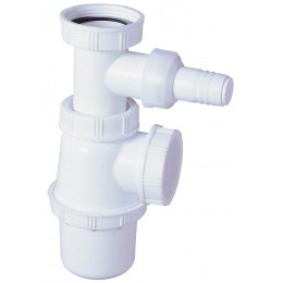 Siphon pour évier plastique prise machine à laver ECOUL