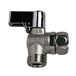 Robinet d'arrêt WC équerre 1/4 de tour 3/8 brut.