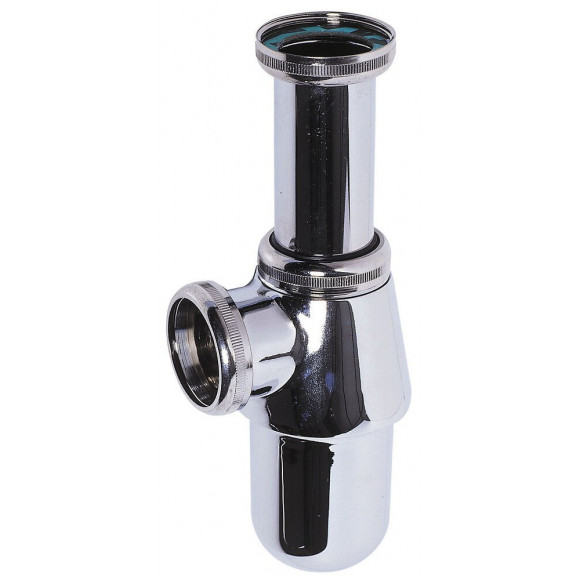 Siphon pour lavabo réglable laiton chromé