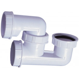 Siphon de baignoire à sortie orientable