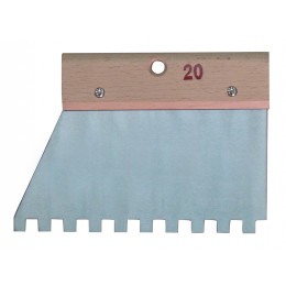 Couteau à colle à denture carrée 10X10