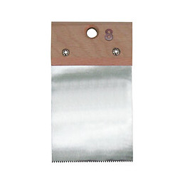 Couteau à colle denté manche bois 8cm