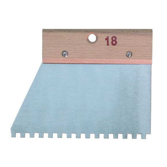 Couteau à colle à denture carrée 6X6 18cm