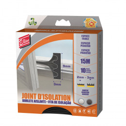 Joint adhésif 1-3mm noir 15m