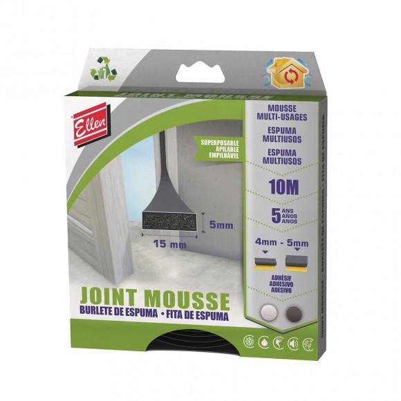 Joint mousse noir 10m