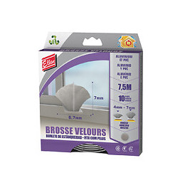 Joint brosse adhésif gris 7.5m
