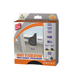 Joint adhésif 3-5mm  noir 15m