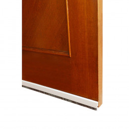 Bas de porte adhésif brosse blanc 100cm