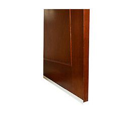 Bas de porte adhésif pvc blanc 100cm