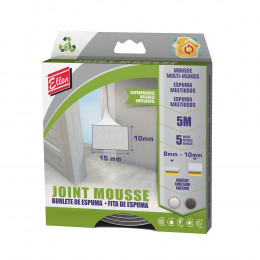 Joint mousse grand espace blanc 5m
