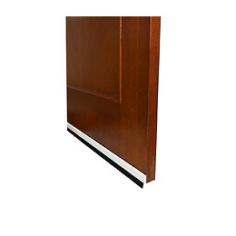 Bas de porte adhésif brosse blanc 100cm