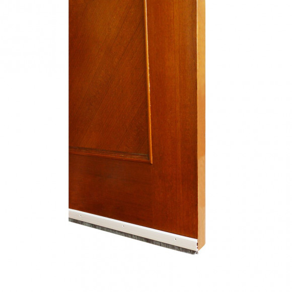 Bas de porte a visser brosse blanc