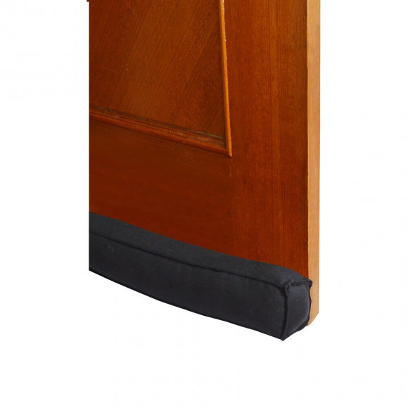 Coussin de porte carre noir