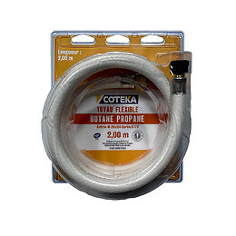 Flexible butane propane 10 ans embouts à visser 2m NF