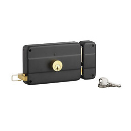 Serrure applique 140x90mm cylindre 45mm 3 clés droite