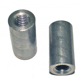 2 manchons de raccordement acier zingué 10mm