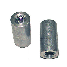 2 manchons de raccordement acier zingué 6mm