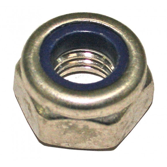 6 écrous indesserables inox A4 6mm