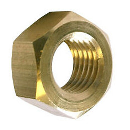 12 écrous hexagonaux laiton 6mm