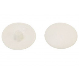 30 cache-vis en plastique blanc 4.5mm