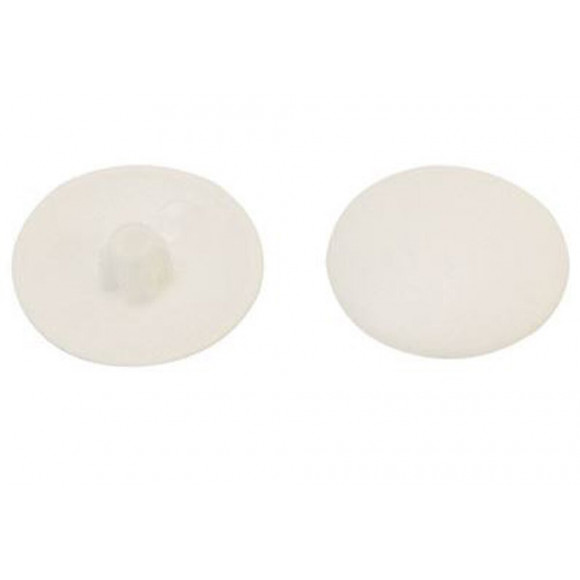 30 cache-vis en plastique blanc 4.5mm