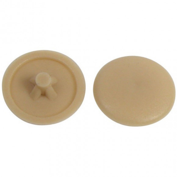 30 cache-vis en plastique marron 4.5mm