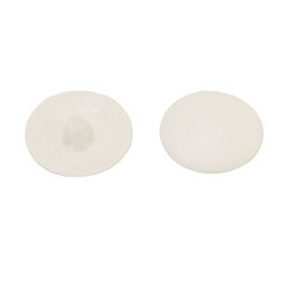 30 cache-vis en plastique blanc 4.5mm