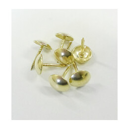 100 clous d'ameublement laiton 10mm