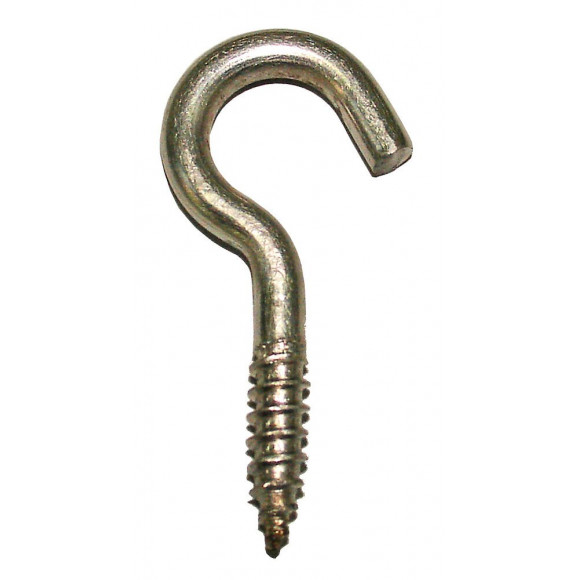 5 crochets d'armoire inox A2 4x30mm