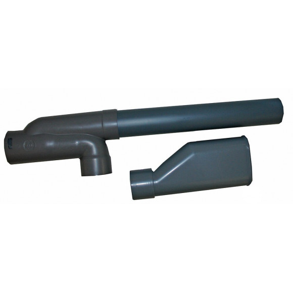 Siphon horizontal + entonnoir double D40mm