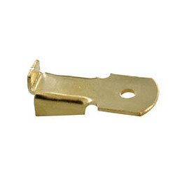 Taquet pour crémaillère acier laitonné 16mm - 8 pièces