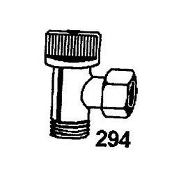 Robinet d'arret 1/4 tour 12x17mm