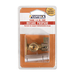 Vanne d'arrêt 1/4 de tour butane propane