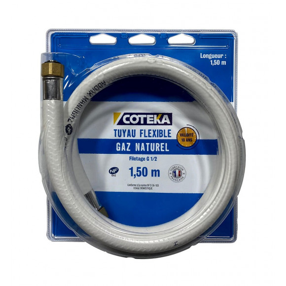 Flexible gaz naturel embouts à visser 1m50