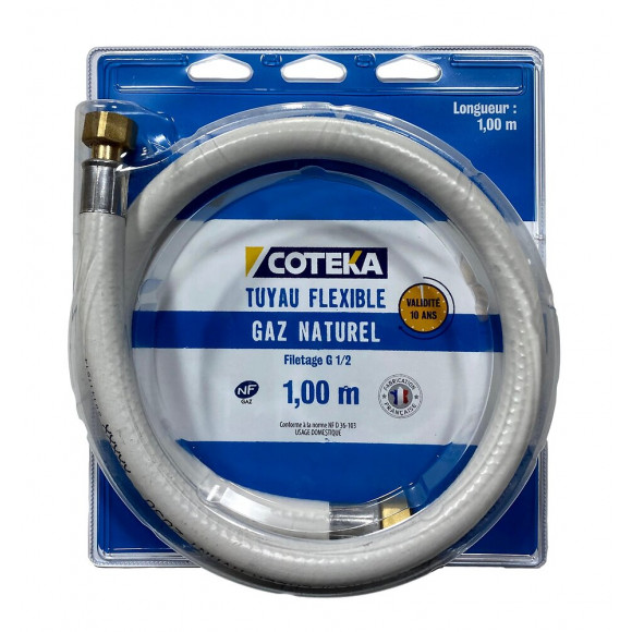 Flexible gaz naturel embouts à visser 1m