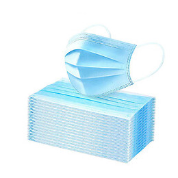 50 masques jetables papier 3 plis