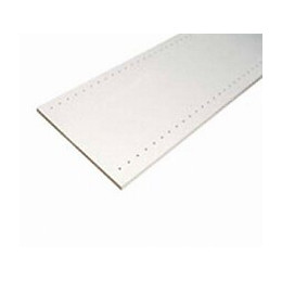 Tablette mélaminé prépercée Blanc 2500x500x18mm
