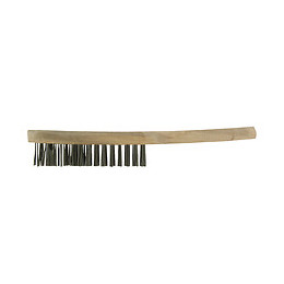 Brosse manche en bois et fils en acier