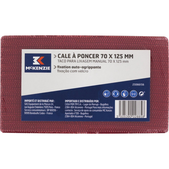 Cale à poncer velcro 70x125mm