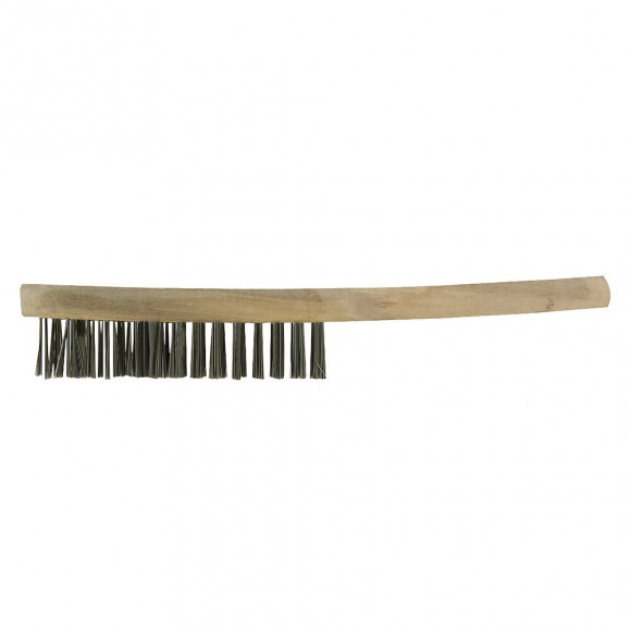 Brosse manche en bois et fils en acier