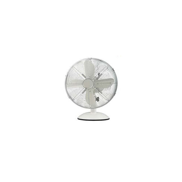 Ventilateur de table 30 cm blanc