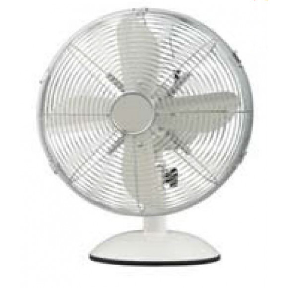 Ventilateur de table 30 cm blanc