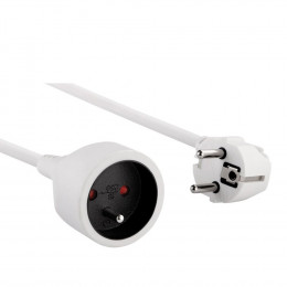 Prolongateur 10/16 à longueur 3m blanc