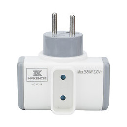 Multiprise 2x16A 1x6A gris