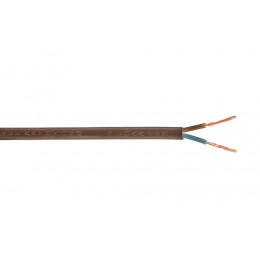 Câble électrique H03WH2-F marron 2x0.75mm2 - L.10m