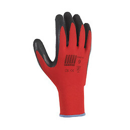 Gants tous travaux rouge noir cross T10 GESTE PRO