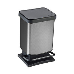 Poubelle de cuisine 20L pédale carbone, Rotho