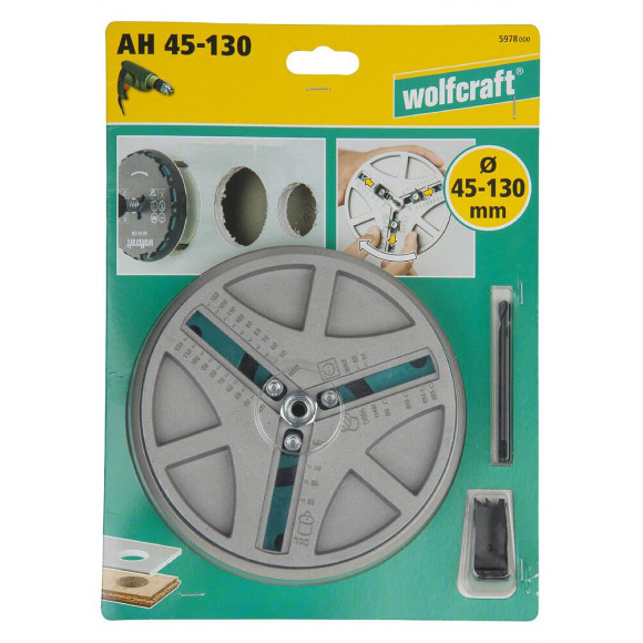 Scie cloche ajustable AH 45-130 30mm