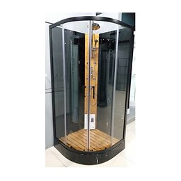 Cabine de douche bambou 90x90cm
