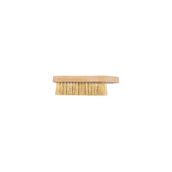 Brosse violon en bois, fil acier